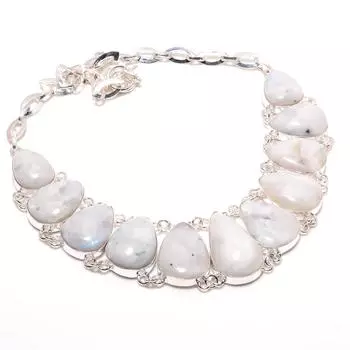 Дендритный опал, драгоценный камень, стерлинговое серебро 925 пробы, серебро, подарок ручной работы для девочек, ювелирные изделия, красивое ожерелье 16-18 дюймов для нее 16-18 белый