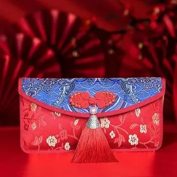 Денежный конверт с нежным принтом, изысканное качество изготовления для весеннего фестиваля D