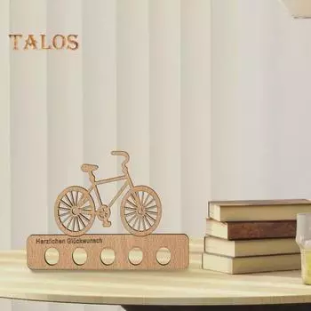 Денежный подарок, украшение с 5 отверстиями, дизайн, креативный велосипед, самолет, форма, деревянное ремесленное украшение на день рождения A