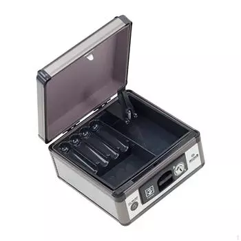 Денежный ящик с замком и лотком для хранения денег для ремесленных выставок 34cmx27.5cmx11.5cm