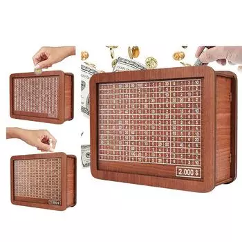 Денежный ящик со счетчиком, деревянный счетчик, копилка, экономия детей, взрослых, денежный ящик, экономия денег, кассовый ящик, организация ремесел для дома