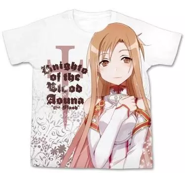 Dengeki Bunko FIGHTING CLIMAX Dengeki Bunko FC Asuna Полная графическая белая футболка Размеры S