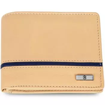 Denial Кожаный кошелек для мужчин | Кошельки мужские с блокировкой Rfid | Мужской кошелек Dune, бежевый