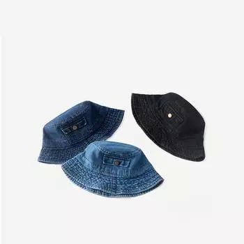 Denim bucket hat women s summer sunshade basin hat harbor wind bucket hat tide early spring and autumn sun protection M56-58cm