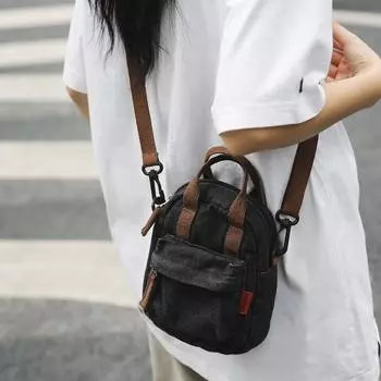 Denim Mobile Phone Bag Women S Fashion Casual Shoulder Bag Simple Solid Color Small Square Bag College Student Messenger Bag Women синий