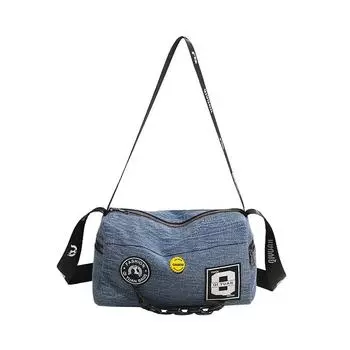 Denim Shoulder Bag Large Capacity Women s Crossbody Bag Pillow Bag Shoulder Bag синий
