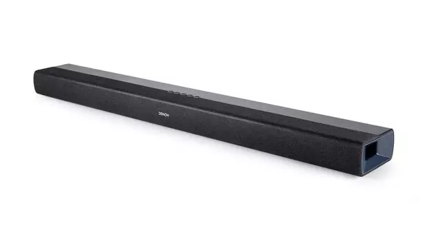 Denon Soundbar DHT-S218K with Built-in Dual Subwoofers, Dolby Atmos & Lossless Audio Support, Black