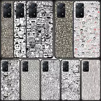 Dense painted figures and patterns Phone Case For Xiaomi Redmi K40 Pro 10 Prime 10A 10C 10X 9 9A 9C 9T 8 8A 7 7A 6 6A S2 K30 K20 Redmi 9