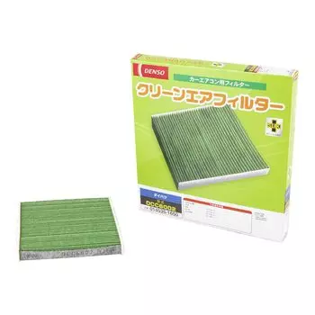 DENSO Car Air Conditioner Clean Air Filter DCC6002 High Dust compatibility confirmation Filter, (014535-1650), Removal, PM2.5 Protection, зелёный