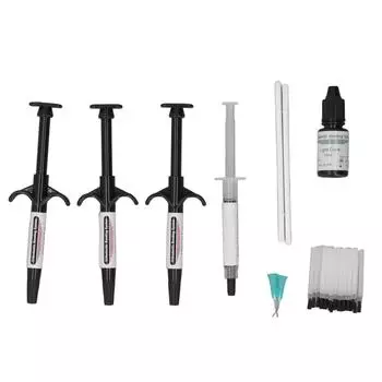 Dental Adhesive Cure Syringe High Bond Strength Orthodontic Dental Bonding Light Cured Kit Black