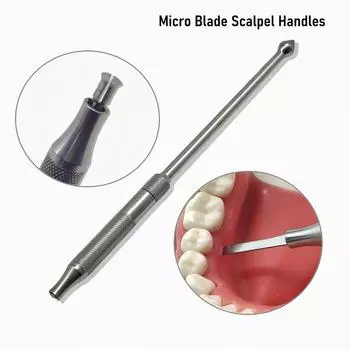 Дентальный имплантат хирургический микроскальпель ручка нержавеющая сталь стоматологический хирургический лезвие держатель ручка инструменты нержавеющая сталь 1 piece