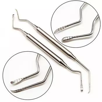 Дентальный имплантат Хирургический синус-лифтинг Двухконечный надкостничный элеватор с инструментом для подъема весов Стоматологические подъемные инструменты 1 piece A