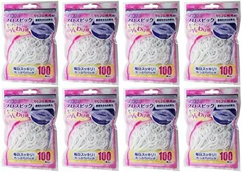 Dental Pro Fresh Floss Picks 100 pieces [Bulk purchase] [x8 pieces]