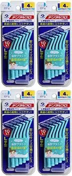 Dental Pro Interdental Brush slightly thick type Size 4 10 pieces x 4 pieces [Bulk purchase] L-shaped (M)
