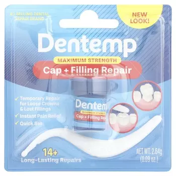 Dentemp, Капа + восстановление пилинга, максимальная сила, 0,09 унции (2,64 г)