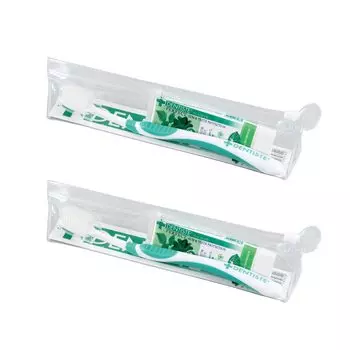 Dentis Travel Set Toothpaste 20g Toothbrush Love Toothpaste Set of 2 for Kissing as soon as you wake up +