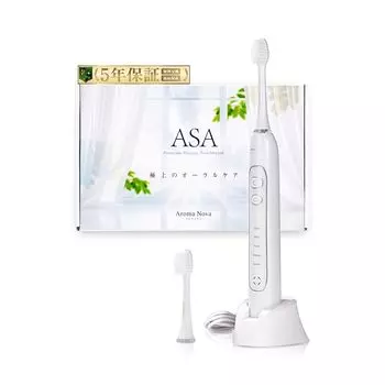 [Dentist/Doctor/Hygienist Supervised by 3 people] electric toothbrush ultrasonic toothbrush toothbrush [Japanese company] IPX7 waterproof (white,