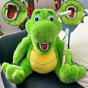 Стоматологическая практика Плюшевая модель зубов для детей Чистка зубов Обучение животных Модель Обучающие стоматологические аксессуары Подарки