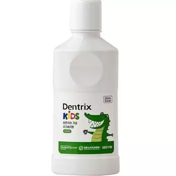 Dentrix Kids Dongkook Pharmaceutical Детские полоскания для прямых зубов, 260 мл, 1 шт.