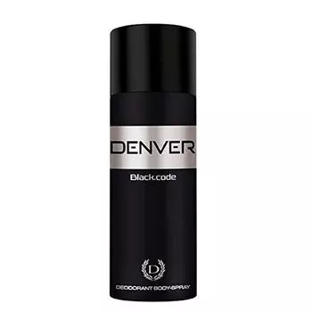 DENVER Black Code Deo - 150 мл | Стойкий дезодорант-спрей для тела для мужчин