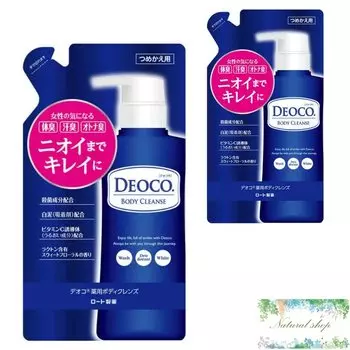 Deoko Medicated Body Cleanse Refill 250 мл x 2 бутылки Набор мыла для тела Sweet Floral Оптовая покупка с бонусом