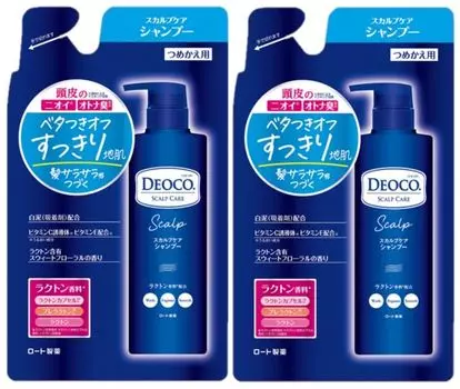 Deoko Scalp Care Shampoo 370 мл Сменный блок, обновляющая версия [x2]