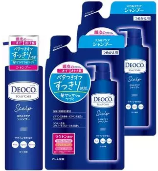 Deoko Scalp Care Shampoo 450ml Refill 370ml Renewal version [x1 piece] + [x2 piece]