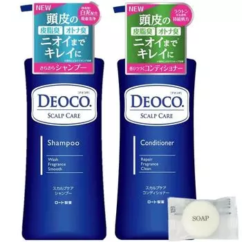 Deoko Шампунь для ухода за кожей головы 350 мл Кондиционер-лечение 350 г Sweet Floral Bonus Mini [Набор 2] + (Оригинальное мыло)