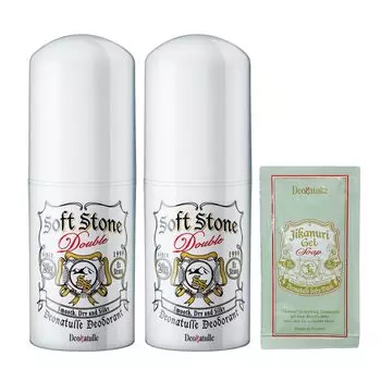 Deonatulle Soft Stone W для подмышек Direct Nuri антиперспирант-стик без запаха x 2 x Бонус включен [квази-лекарство] (20г 2) +