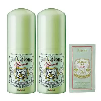 Deonatulle Soft Stone W Контроль цвета для прямого нанесения Антиперспирант-стик x 2 x Бонус в комплекте [Квази-лекарственное средство] Подмышки, (20г 2) +