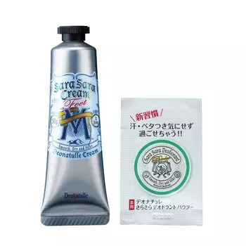 Deonatulle Toe Smooth Cream для мужчин Naonuri Antiperspirant 1 шт. В комплект входит саше с мягкой пудрой Без запаха [квази-лекарство] Для мужчин (30г) белый