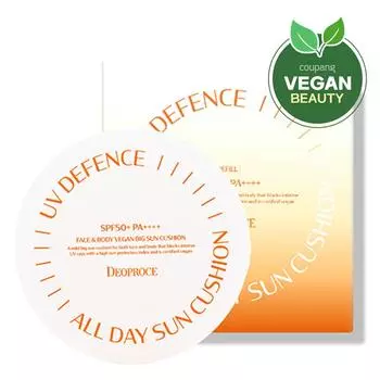 Deopro UV Defense All Day Sun Cushion SPF50+ PA++++, 25 г, 1 шт.