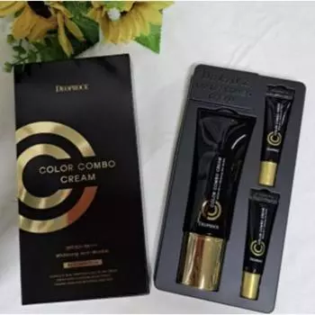 Deoproce Color Combo Cream Нет. 21 Натуральный бежевый, 1 шт 40г+5г+6г