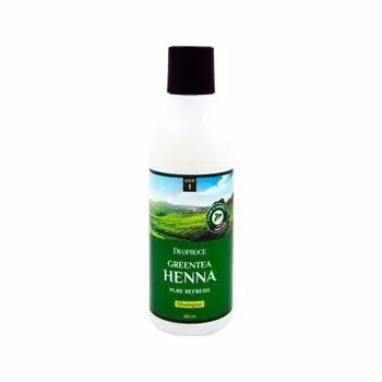 DEOPROCE GREENTEA HENNA PURE REFRESH SHAMPOO Восстанавливающий шампунь для волос с экстрактом зелёного чая и хной