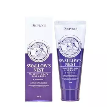 DEOPROCE HAND&BODY - SWALLOW S NEST / Крем для рук и тела с экстрактом ласточкиного гнезда, 100 мл,