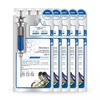 Deoproce Lab Therapy 2 Step Mask Pack Ласточкино гнездо Аква 25 мл * 5 шт./10 шт./15 шт./20 шт. 5ea