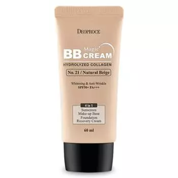 Deoproce Magic BB Cream SPF50+ PA+++ 60 мл, Нет. 21 Натуральный бежевый, 1 шт.