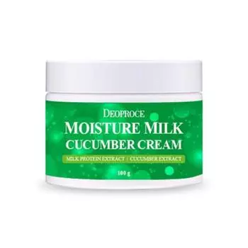 Deoproce Moisture Milk Огуречный крем 100г*1шт/2шт/4шт 1Pc