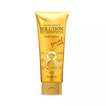 Deoproce Natural Perfect Solution Очищающая пенка Gold Edition 170г*1шт/2шт/3шт 1Pc