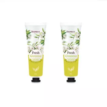 Deoproce Парфюмированный крем для рук Свежий зеленый чай 50г*2шт/4шт/8шт 2Pcs