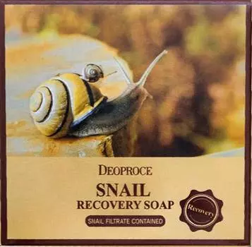 DEOPROCE Snail Recovery Soap Восстанавливающее туалетное мыло с муцином улитки
