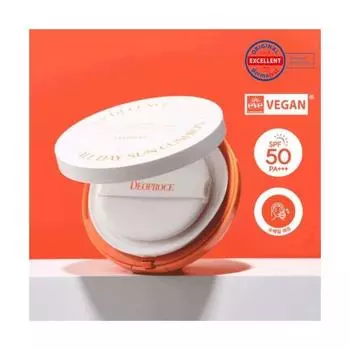 DEOPROCE Vegan UV Defense All Day Sun Cushion SPF50+ PA++++ 25 г
