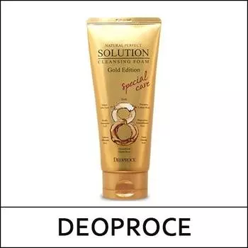 [DEOPROCE][Золотое издание] (ov5) Очищающая пенка Natural Perfect Solution 170 г