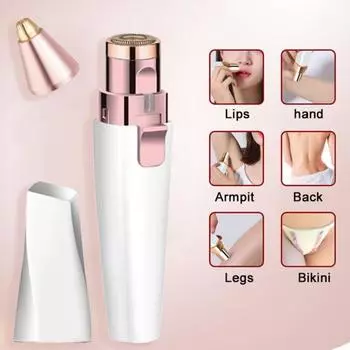 Депилятор для бровей «два в одном», полезный многофункциональный электрический триммер из АБС-пластика, моющаяся бритва для лица Chargeable