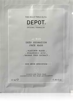 Депозит №. 808 Маска для лица с глубоким увлажнением Маска для глубокого увлажнения для мужчин TU прозрачный