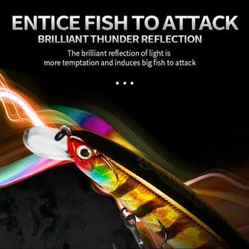 Depth1.8m Fishing Lure 13cm 21g Crankbaits Popper Fishing Tackle Hard Bait Carp G