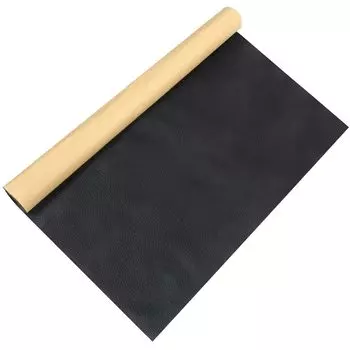 DERAYEE Adhesive Leather Synthetic Fabric Sofa Repair Sticker Adhesive Durable Repair Sheet Motorcycle Seat Repair Leather Seat Waterproof (Black,