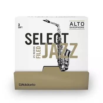 ДЕРЕВЯННЫЕ ДУХОВЫЕ ИНСТРУМЕНТЫ Select Jazz Filed Cut Strength 3S Alto Saxphone Reeds Box of 25 Reeds Деревянные духовые инструменты D Addario D Addario