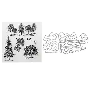 Деревья DIY резки умирает трафарет DIY Скрапбукинг тиснение бумажная карта декор новый