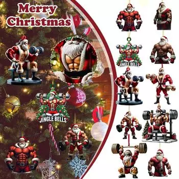 Дерево Две подвески Украшения Двухслойная печать Фитнес One Size